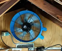 attic fan services with installed attic ventilation fan system in Chandler, AZ